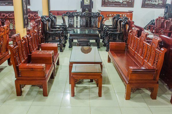 bàn ghế gỗ hương