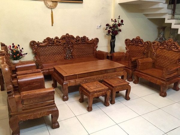 bàn ghế gỗ hương