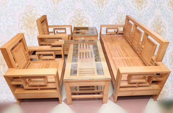 Bàn ghế gỗ phòng khách dưới 10 triệu