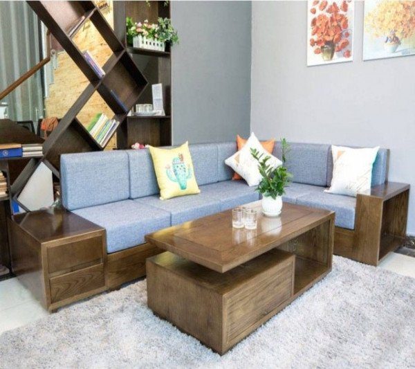 Mẫu bàn ghế Sofa gỗ đẹp