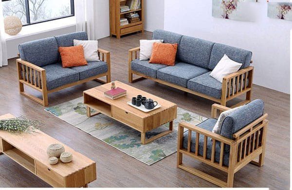 sofa gỗ chữ L