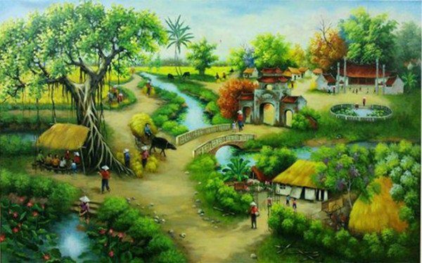 Bức tranh làng quê