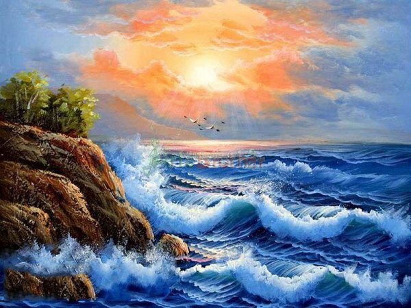 Vẽ tranh phong cảnh biển