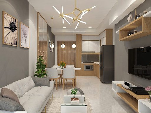 Thiết kế nội thất chung cư với mẫu mã hiện đại, kiểu dáng độc đáo, tinh tế 1